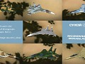 Su-27S and F-15C Nations of Strangereal skin pack