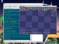 The Windows IDE hosting an intense session of Rock
