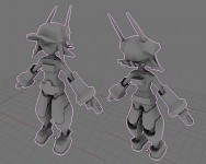 RoboSarah Model, Baked Ambient Occlusion