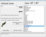 Customize Deck Of Attribute Cards