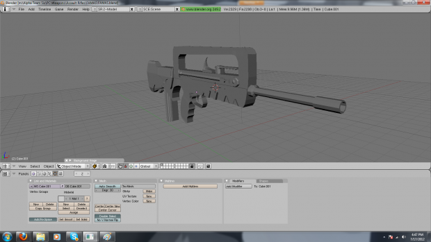 W.I.P High Poly Famas
