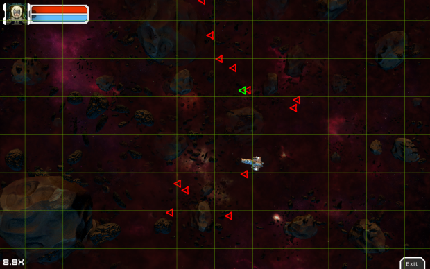 Alpha Version Dogfight: Tactical map overlay
