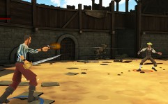 Gunshot while holding sword
