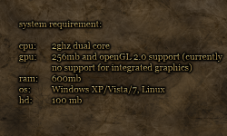 system requirements