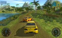 Stunt Rally in game, ghost car