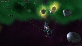 Terran Alliance Battle Cruiser in combat