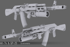 Weapon Renders (Hi-Poly)