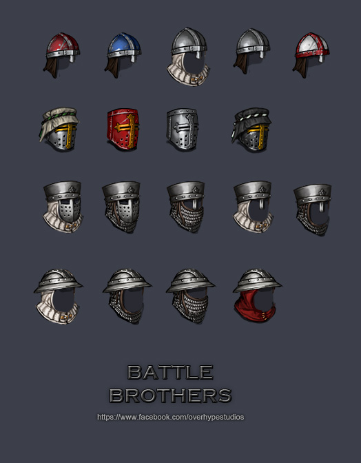 Battle Brothers Helmet Variations