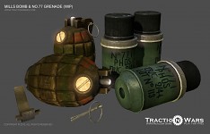 British Mills Bomb & No.77 Smoke Grenade