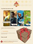 Demonstration gift email