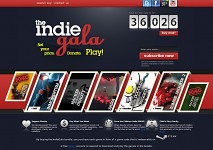 Indie Gala website (top)