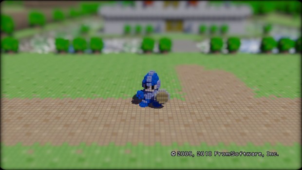 Megaman in 3D Dot Game Heroes