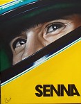 Senna film poster in Acrylic on Canvas.