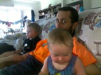 Me and my 2 sons Jared and Callum.