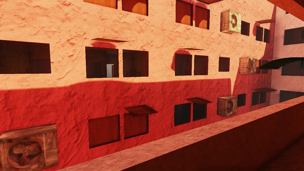 Asian apartment block