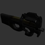 Staffweapon, Zatgun, and P90