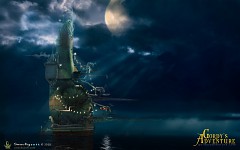 Long shot of Shell-Rig-Home-Thing