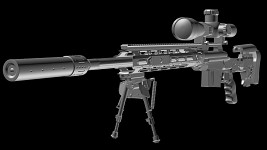 Remington XM2010 High-poly model
