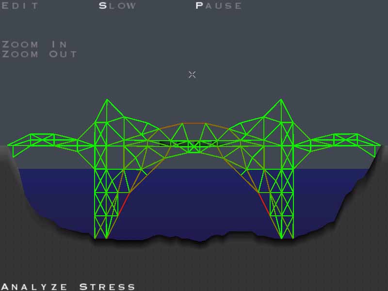 Train Bridge Building Flash Game