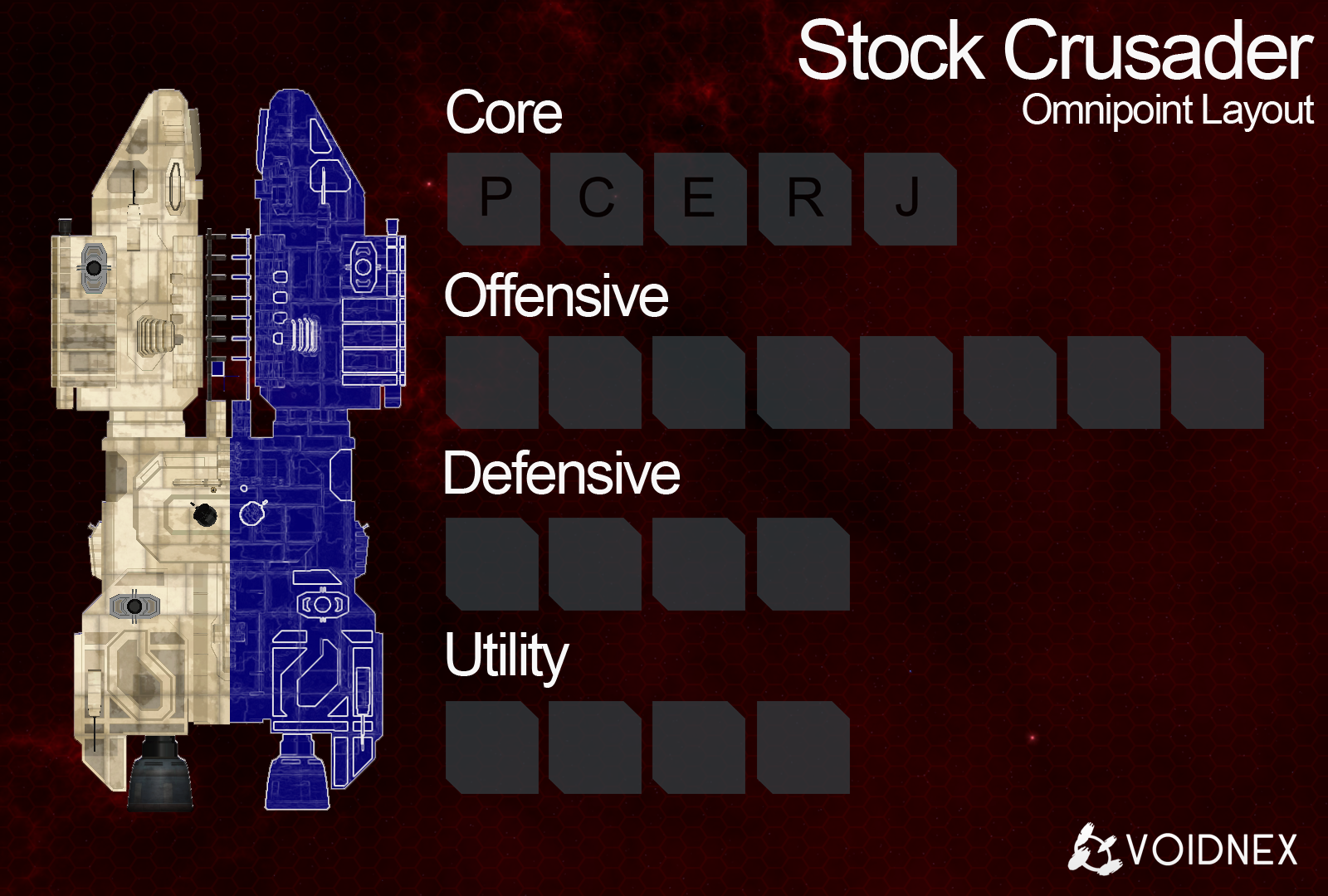 Fitting slot layout - Crusader