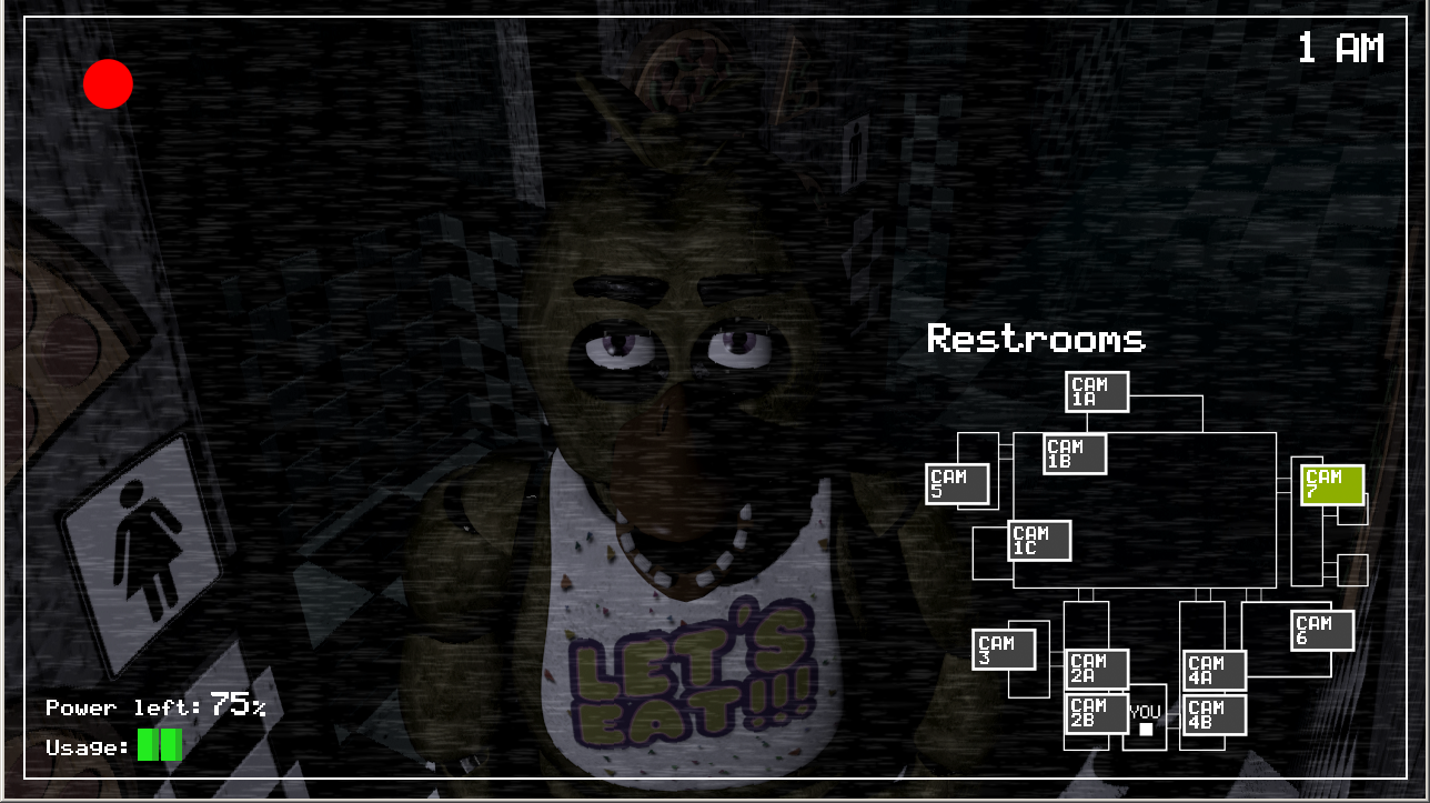 An edit of what I think the fnaf 1 restaurant looked like. My the camera's  layout is inaccurate. : r/fnaftheories