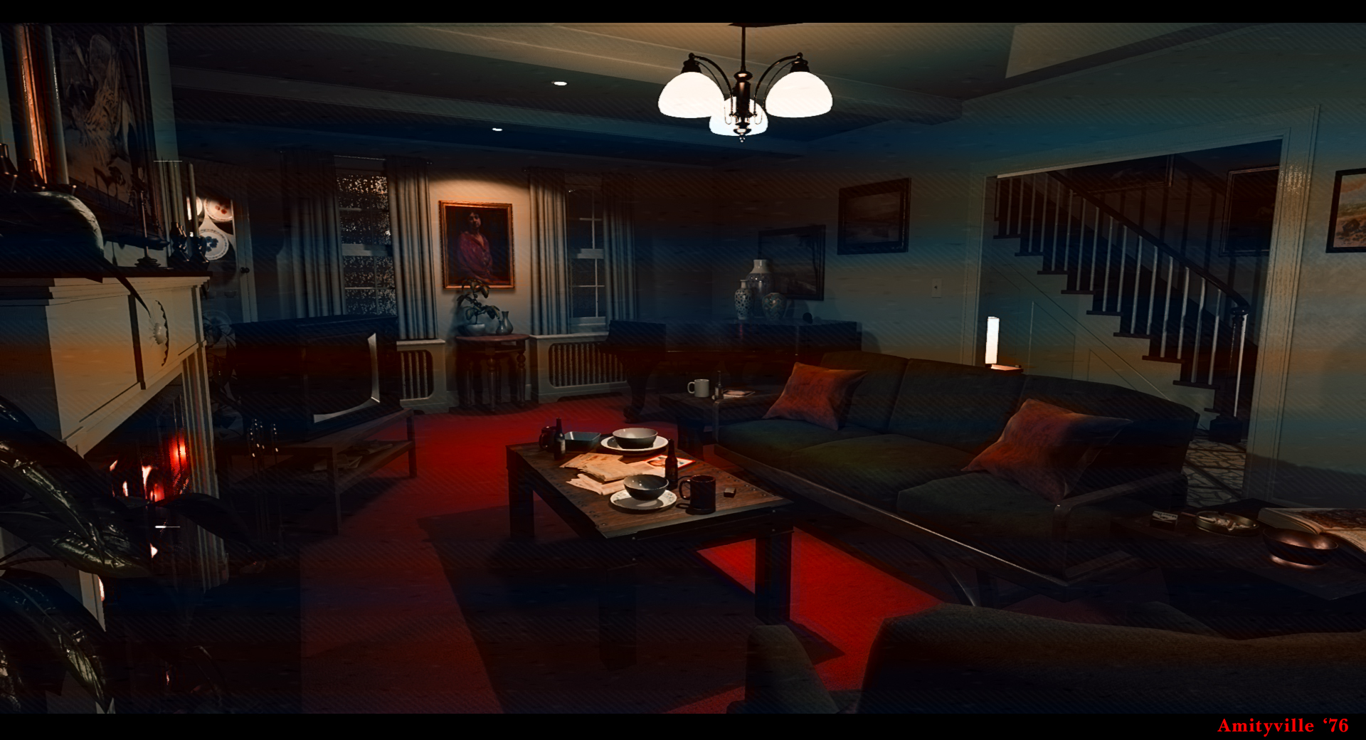 horror house living room