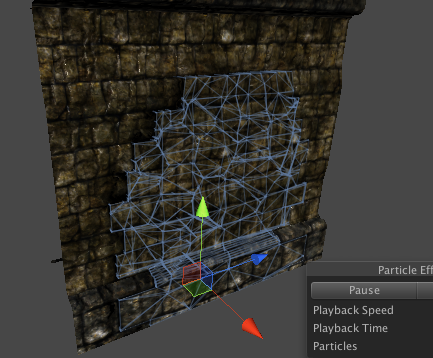 Wall in Unity with Rigidbodies