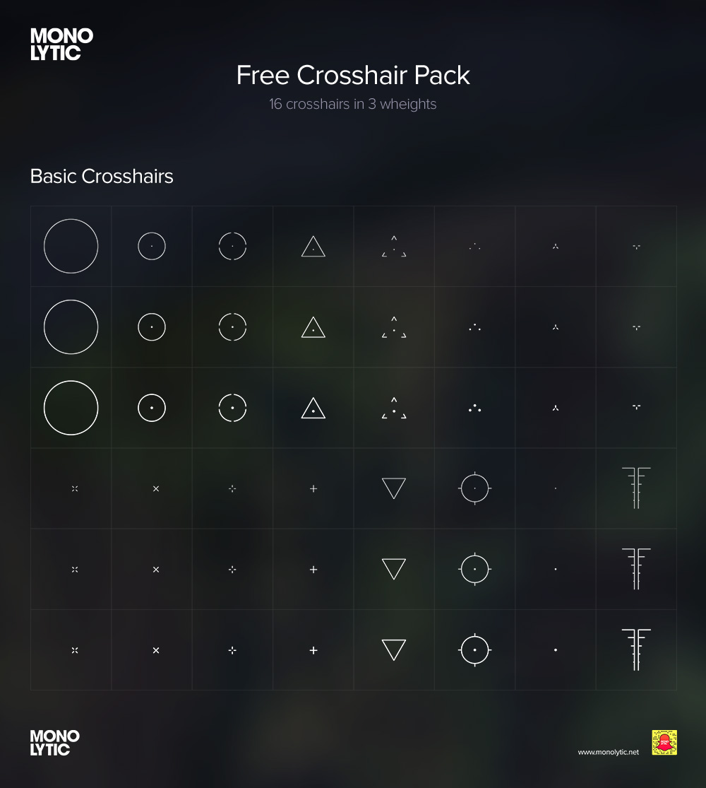 Free Crosshair Pack Thread - Mod DB - 1000 x 1115 jpeg 93kB