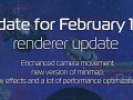 Update for February 14th: Renderer update
