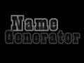 Object oriented name generator