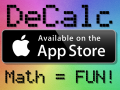 Get DeCalc in the AppStore - more math fun on iOS!