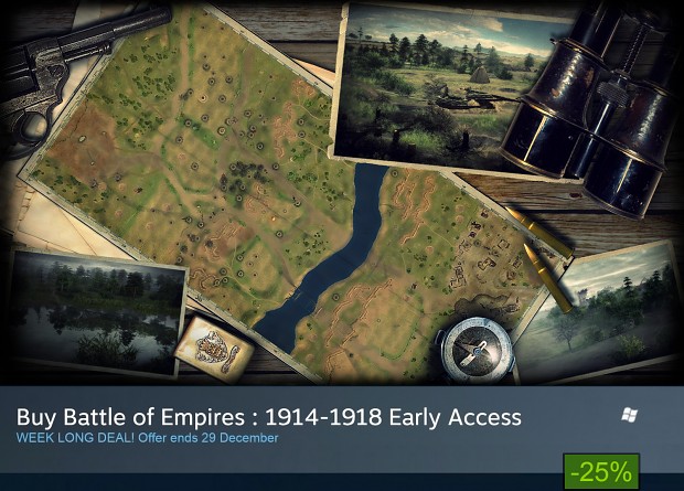 Holiday 25% discount for Battle of Empires: 1914-1918