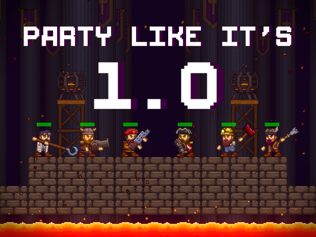 1.0! Dwarven Brawl Bros is out of Early Access/beta!