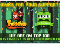 Thanks to you all, we’ve enter on “2017’s Indie of the Year” Top 100! 