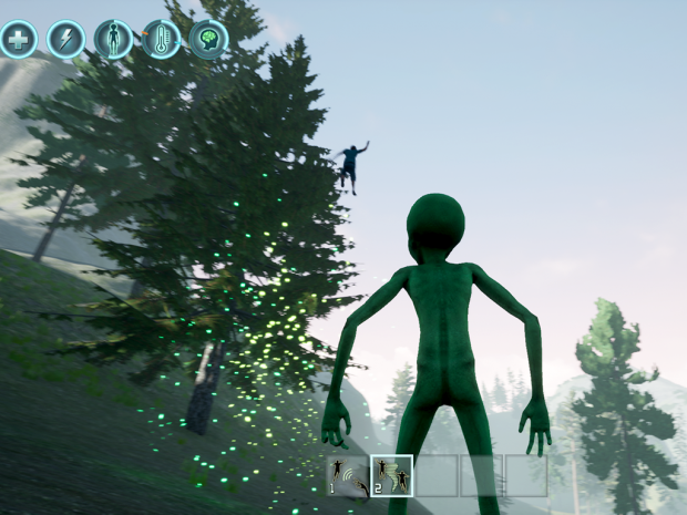 Devlog #3: First telekinetic skills of the alien