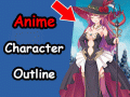 Anime Character Outline - Iragon Anime Game Update 8