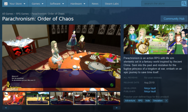 Parachronism is Coming Soon on Steam!