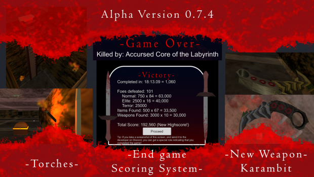 Roguelite Labyrinth Version 0.7.4