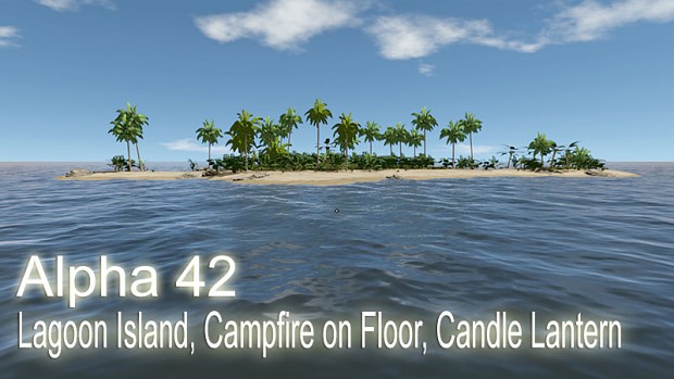 Alpha 42 - Lagoon Island, Campfire on Floor, Candle Lantern