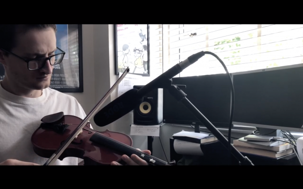 Making hella cool sounds from a violin