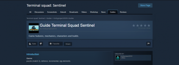 Guide Terminal Squad Sentinel