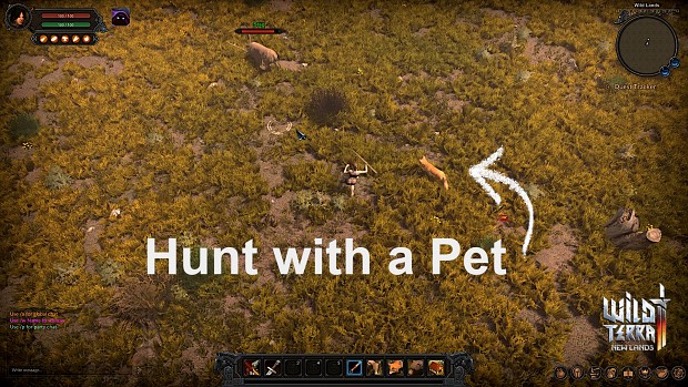 Wild Terra 2. Hunt with a pet
