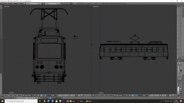 I'm doing a train (tram)