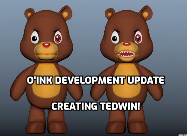 O'ink Update: Modeling, texturing, and rigging Tedwin!