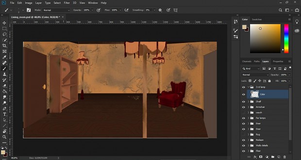 Progress Report: More environment art updates for the initial scenes and updated Game Mechanics