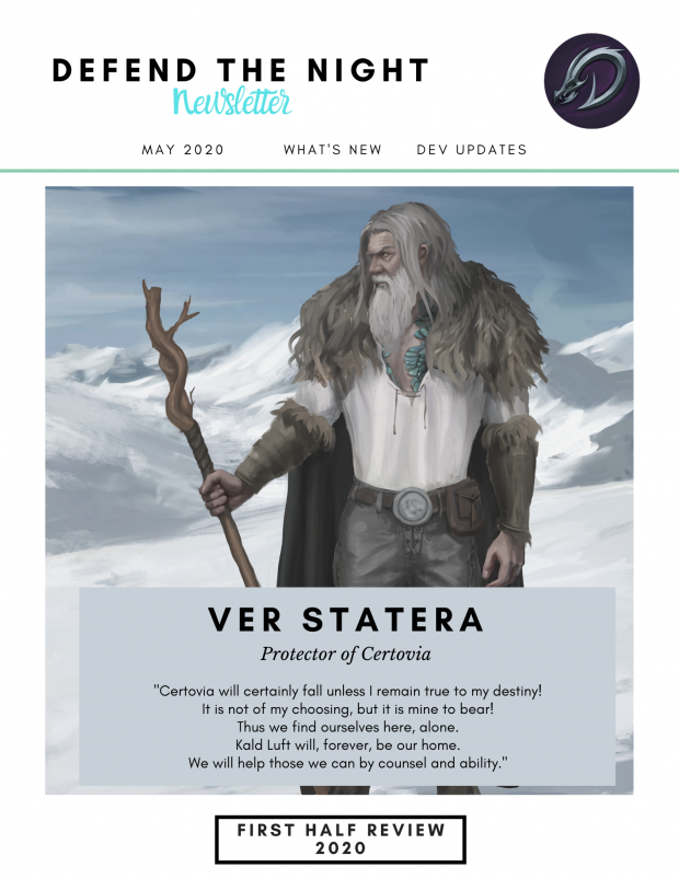 Defend the Night 2020 1st half Newsletter