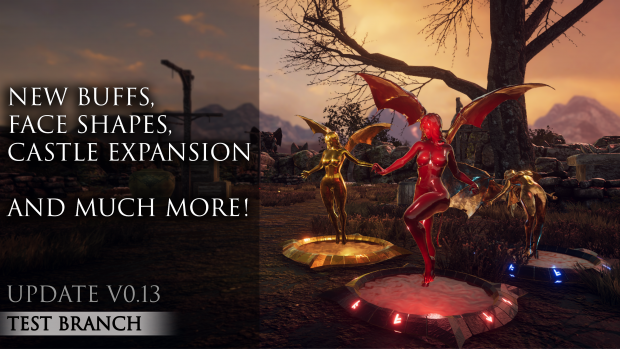 v0.13 Test Branch | New Buffs, Face Shapes, Castle Expension and much more!
