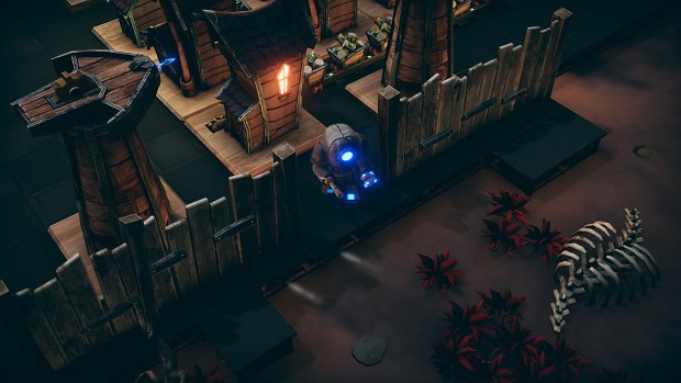 Interact with the world through a player-controlled mech