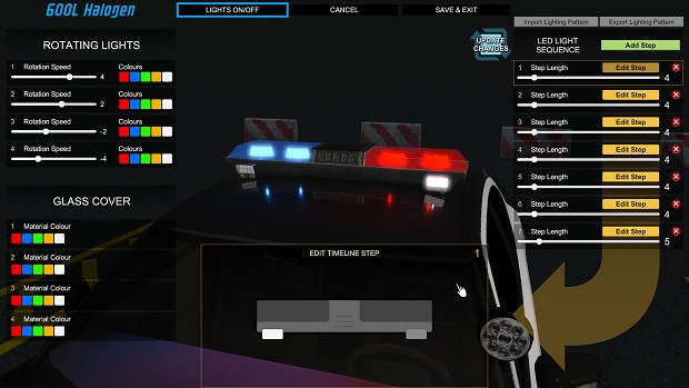 FLASHING LIGHTS UPDATE NOW LIVE | Vehicle Lights Colour and Pattern Customisation