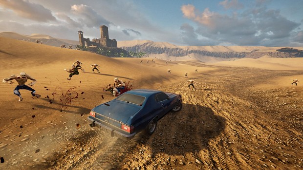 New desert environment for Zombie Road Rider